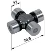 utángyártott Keresztcsukló McCormick - 71 x 27 mm