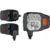 utángyártott LED fő fényszórók balra, irányjelzővel, tartóval hátul vagy alul John Deere - 218 x 146 x 173 mm, 12 V, 24 V