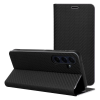 utángyártott Luna Book Carbon Xiaomi Redmi Note 15 / Poco M8 5G flip tok kártyatartóval, fekete