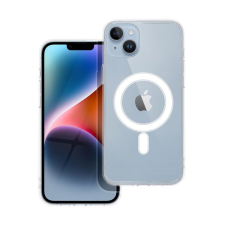 utángyártott Magsafe szilikon tok Apple iPhone 14 Plus, átlátszó tok és táska