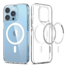 utángyártott Magsafe szilikon tok Apple iPhone 15 Pro, átlátszó tok és táska