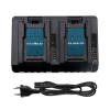 utángyártott Makita TD134DRFX készülékhez dual szerszámgép akkumulátor töltő (Li-Ion, 14.4V-18V, 3A) - Utángyártott