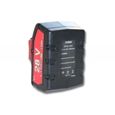 utángyártott Milwaukee HD28 AG 125, HD28 AG akkumulátor - 2000mAh (28V) - Utángyártott barkácsgép akkumulátor