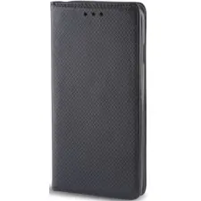 utángyártott Motorola Moto E7, Oldalra nyíló tok, stand, Smart Magnet, Fekete tok és táska