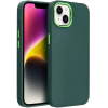 utángyártott Motorola Moto G73 5G, Szilikon tok, közepesen ütésálló, fémhatású kamera keret, Frame Case, zöld