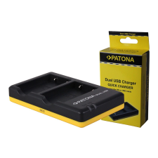 utángyártott Nikon EN-EL5+, ENEL5 Dual akkumulátor töltő Micro-USB kábellel - Utángyártott digitális fényképező akkumulátor töltő
