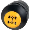 utángyártott Nyomógomb kapcsoló összkerékhajtáshoz Massey Ferguson - Ø 28 mm, 12 V