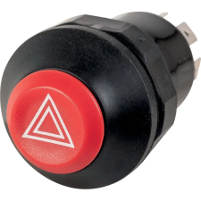 utángyártott Nyomógomb kapcsoló vészjelző lámpákhoz JCB - Ø 28 mm, 12 V autóalkatrész