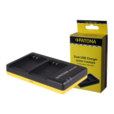 utángyártott Olympus PS-BLN1 Dual akkumulátor töltő Micro-USB kábellel - Utángyártott digitális fényképező akkumulátor töltő