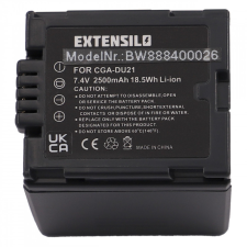 utángyártott Panasonic CGA-DU12 helyettesítő kamera akkumulátor (7.4V, 2500mAh / 18.5Wh, Lithium-Ion) - Utángyártott panasonic videókamera akkumulátor