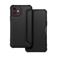 utángyártott Razor book Apple iPhone 12 flip tok, fekete tok és táska