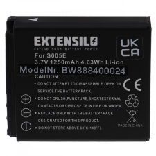 utángyártott Ricoh DB-60 helyettesítő akkumulátor (3.7V, 1250mAh, Li-Ion) - Utángyártott digitális fényképező akkumulátor