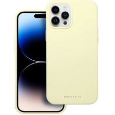 utángyártott Roar Samsung Galaxy A56 prémium szilikon tok velúr béléssel, világossárga tok és táska