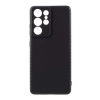 utángyártott Samsung Galaxy S21 Ultra 5G SM-G998, Szilikon tok, széles karbon minta, fekete