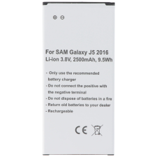 utángyártott Samsung Galaxy SM-J510H/DS készülékhez mobiltelefon akkumulátor (Li-Ion, 2500mAh / 9.63Wh, 3.85V) - Utángyártott mobiltelefon akkumulátor