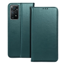 utángyártott Samsung Xiaomi 15 Pro Smart Magneto flip tok, sötétzöld tok és táska