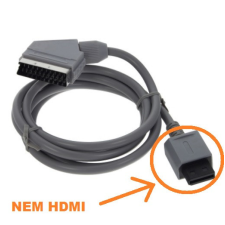 utángyártott Scart kábel Nintendo Wii / Wii U / Wii Mini konzolokhoz - 1,8m - Utángyártott kábel és adapter