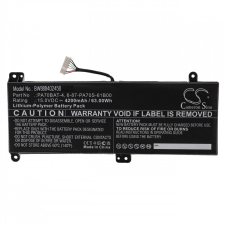 utángyártott Schenker PA70BAT-4 helyettesítő laptop akkumulátor (15V, 4200mAh / 63Wh) - Utángyártott egyéb notebook akkumulátor