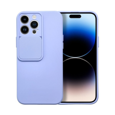 utángyártott Slide Apple iPhone 13 Pro Max, kameravédős szilikon tok, levendula tok és táska