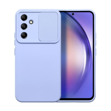 utángyártott Slide Samsung Galaxy A54 5G, kameravédős szilikon tok, levendula tok és táska