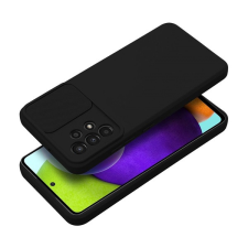 utángyártott Slide Samsung S23 FE, kameravédős szilikon tok, fekete (5903396259647) tok és táska