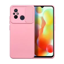 utángyártott Slide Xiaomi Redmi 12C, kameravédős szilikon tok, rózsaszín (5903396207334) tok és táska