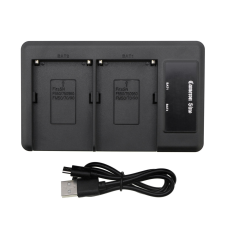 utángyártott Sony DCR-TRV116E, DCR-TRV118E készülékekhez fényképezőgép dual akkumulátor töltő - Utángyártott digitális fényképező akkumulátor töltő