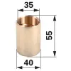utángyártott Tengelycsonkpersely alul Steyr T188 - 35 x 40 mm