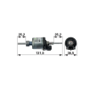 utángyártott Üzemanyagpumpa Fendt G210812130280 - Ø 36,5 mm, hossz 131,5 m