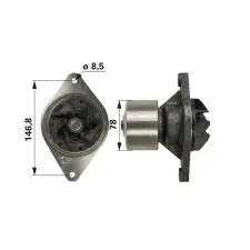 utángyártott Vízpumpa Claas 0011495801 autóalkatrész