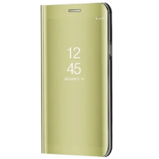 utángyártott Xiaomi 14, Oldalra nyíló tok, hívás mutatóval, Smart View Cover, arany (utángyártott) tok és táska