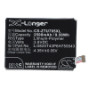utángyártott ZTE T84 készülékhez mobiltelefon akkumulátor (Li-Polymer, 3.8V, 2500mAh / 9.50Wh) - Utángyártott