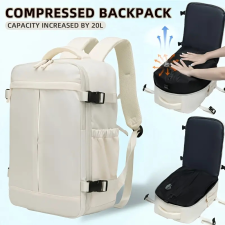  Utazó Hátizsák- Vákuumos -Bézs- 40 X 25 X 20 CM hátizsák