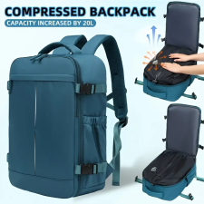  Utazó Hátizsák- Vákuumos -Pávakék- 40 X 25 X 20 CM hátizsák