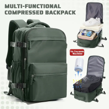  Utazó Hátizsák- Vákuumos -Zöld- 40 X 25 X 20 cm hátizsák