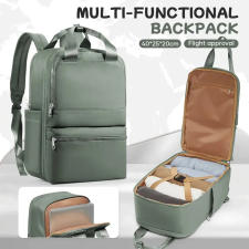  UTAZÓ HÁTIZSÁK -Zöld  40 X 25 X 20 CM hátizsák