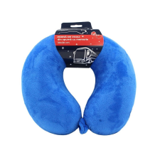 Utazópárna felnőtteknek, kék, memóriahab, 30 cm bababiztonság