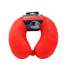 Utazópárna felnőtteknek, piros, memóriahab, 30 cm bababiztonság