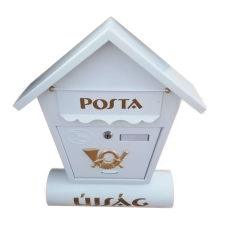 Utcai postaláda újságtartóval - fehér (BBA) (BBL) postaláda
