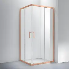  Utrecht .||. Rose Gold zuhanykabin 80x80 190cm, 5mm, NANO kád, zuhanykabin