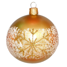  Üveg gömb Arany 8 cm karácsonyfadísz