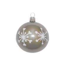  Üveg gömb barna 4 db 6 cm karácsonyfadísz