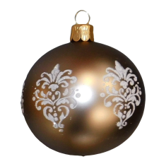  Üveg gömb Barna 7 cm karácsonyfadísz