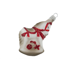  Üveg ló fehér karácsonyfadísz