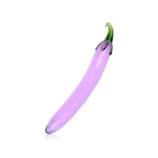  Üveg padlizsán dildó-19cm. műpénisz, dildó