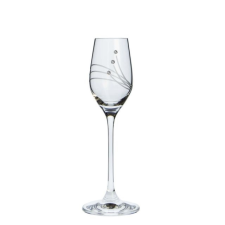  Üveg pohár swarovski dísszel pálinka 95ml átlátszó S/2 dekoráció