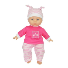  Üveg szemű játékbaba sapkában 16x33,5cm BA2543 baba