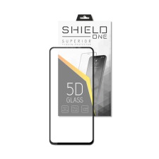  Üvegfólia iPhone 12 - ShieldOne 5D kijelzővédő üvegfólia, fekete kerettel mobiltelefon kellék