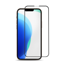 Üvegfólia iPhone 14 - 3D üvegfólia fekete kerettel mobiltelefon kellék