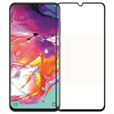 Üvegfólia LG K50s - fekete tokbarát Slim 3D üvegfólia mobiltelefon kellék